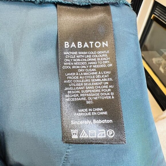 Babaton Conan crop pants, green/teal color, Size 2 - Picture 6 of 8